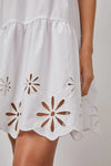 ARIELLE DRESS - WHITE EYELET