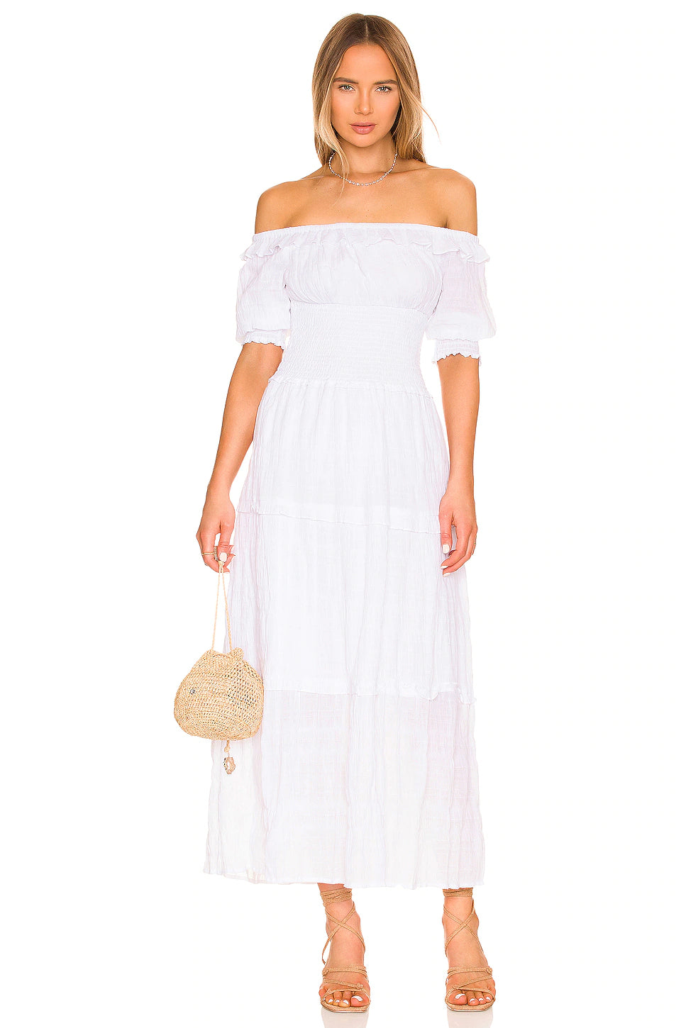 PEASANTRIES DRESS - WHITE