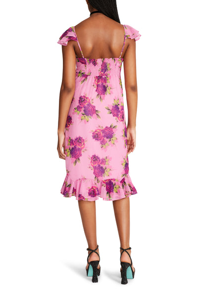 PEPPER MIDI DRESS - SACHET PINK (ONLINE ONLY)