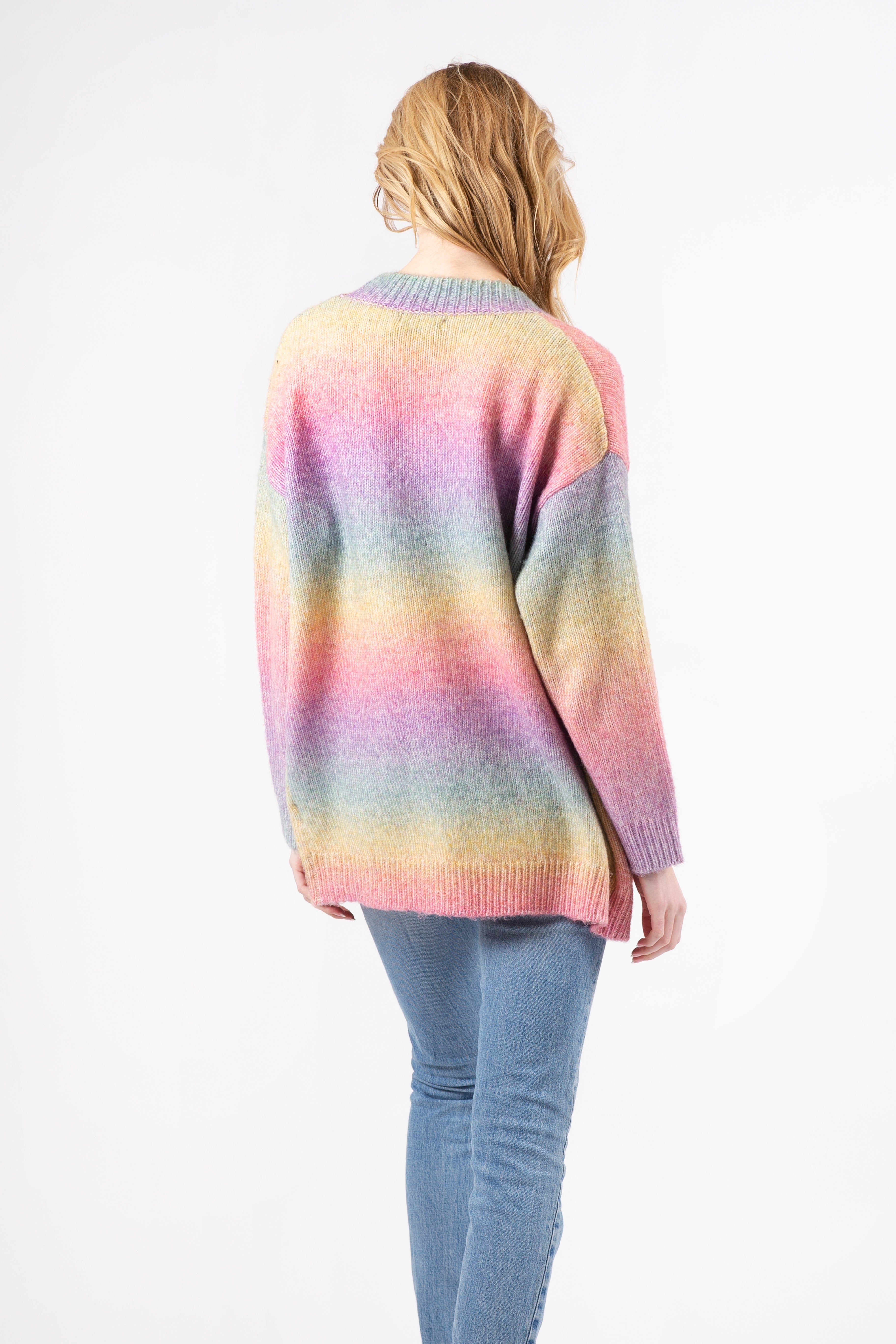 BETSY CARDIGAN - DARK OMBRE MARL - ONLINE ONLY