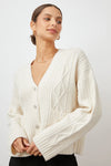 BIXBY CARDIGAN - IVORY