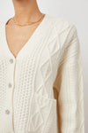 BIXBY CARDIGAN - IVORY