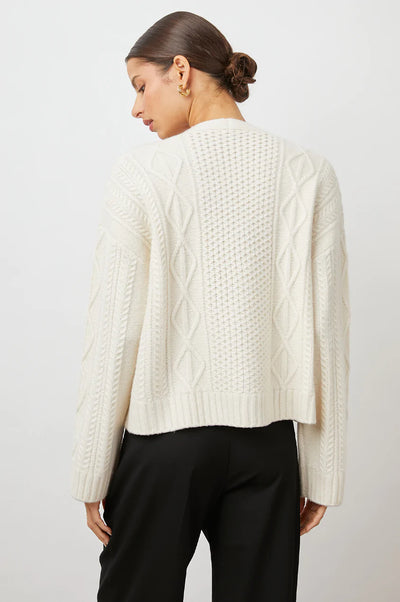 BIXBY CARDIGAN - IVORY