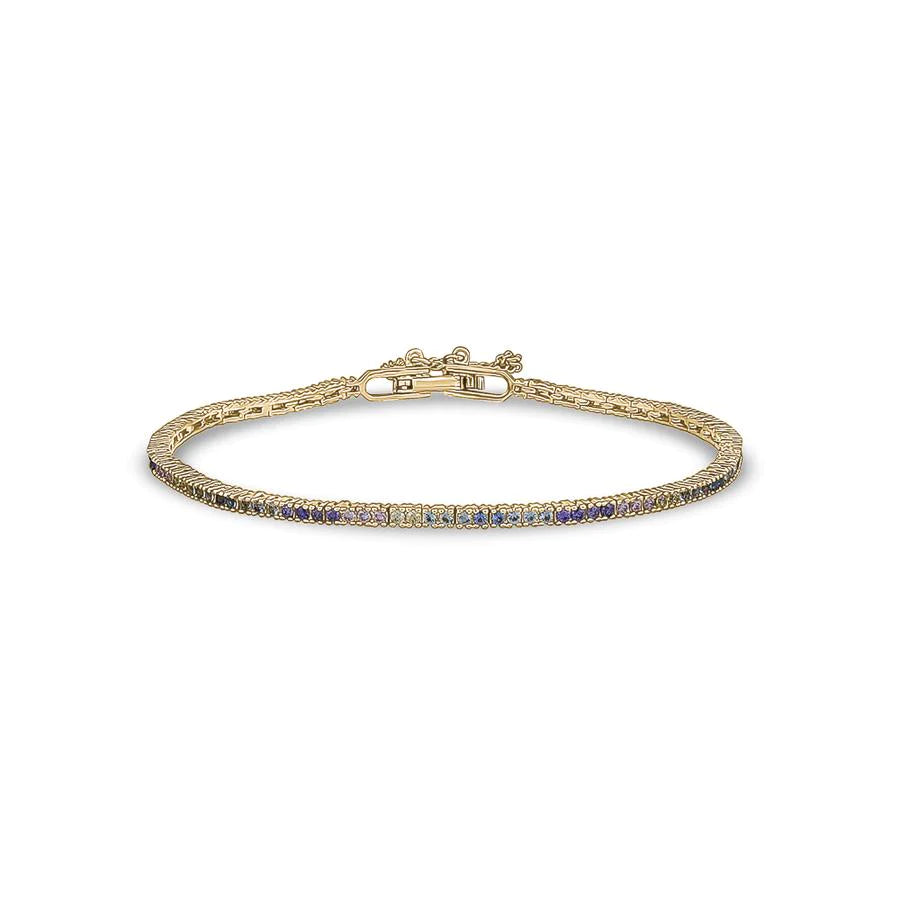 THIN TENNIS BRACELET (VARIOUS COLOURS)