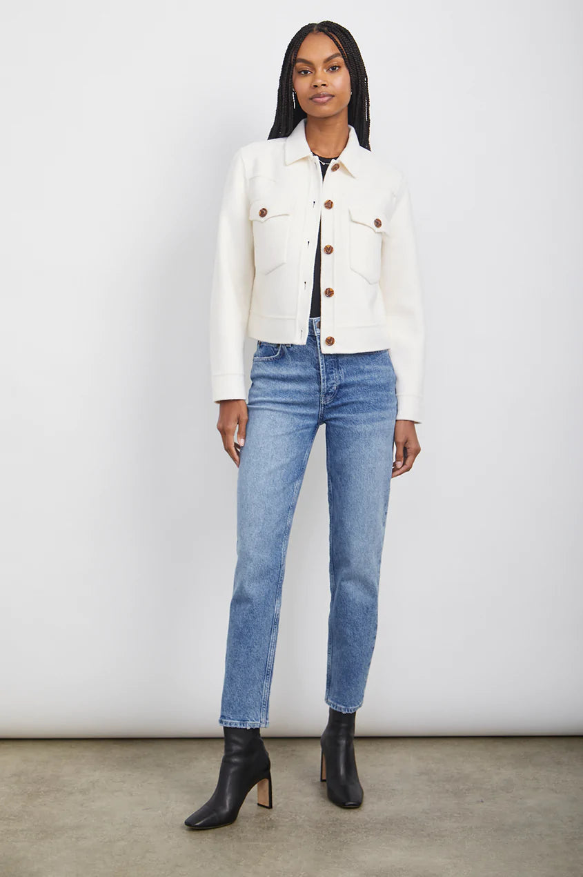 EASTON JACKET WHITE ONLINE ONLY White Cherry Boutique