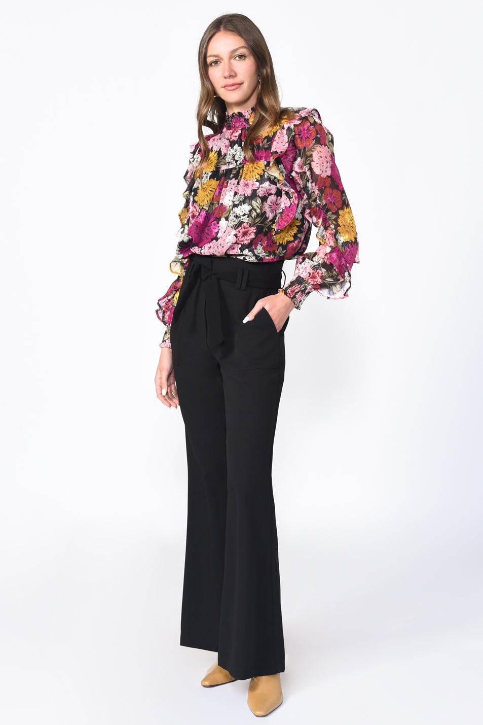 JULES BLOUSE - PINK FLORAL