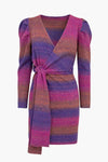 MAIA OMBRE WRAP DRESS - ORCHID