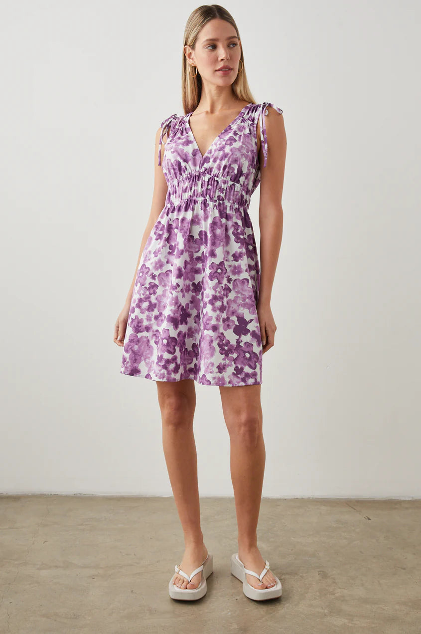 FAY DRESS - IRIS WATERCOLOR FLORAL