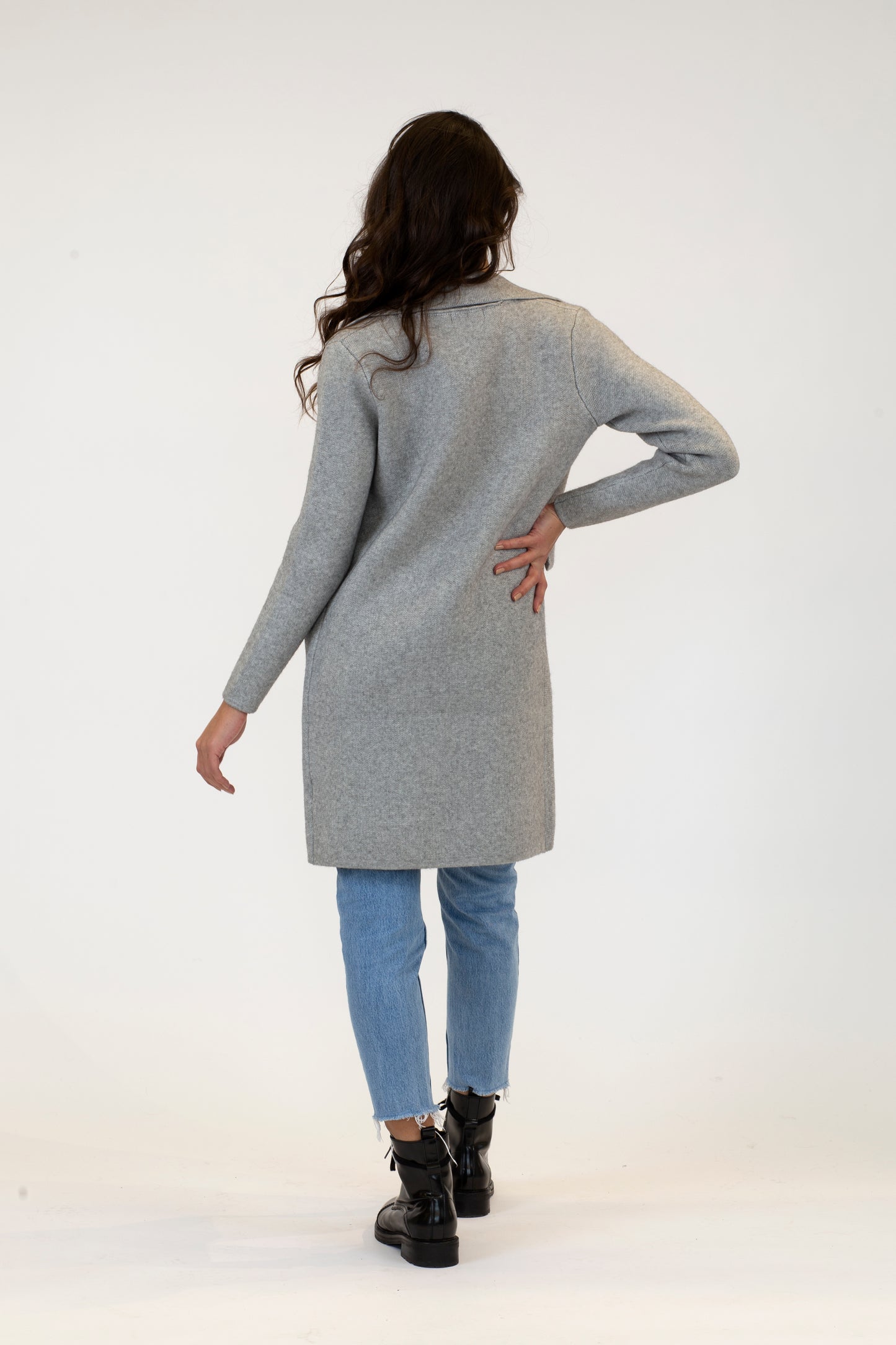 FIONA COAT - LIGHT GREY