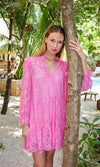 FRANCIA LACE DRESS - CANDY PINK