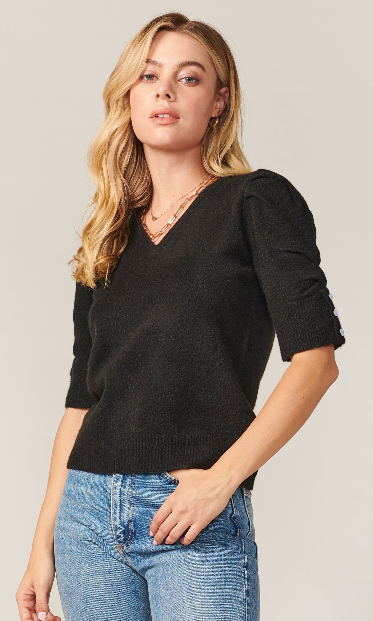 GLENDON TOP - BLACK