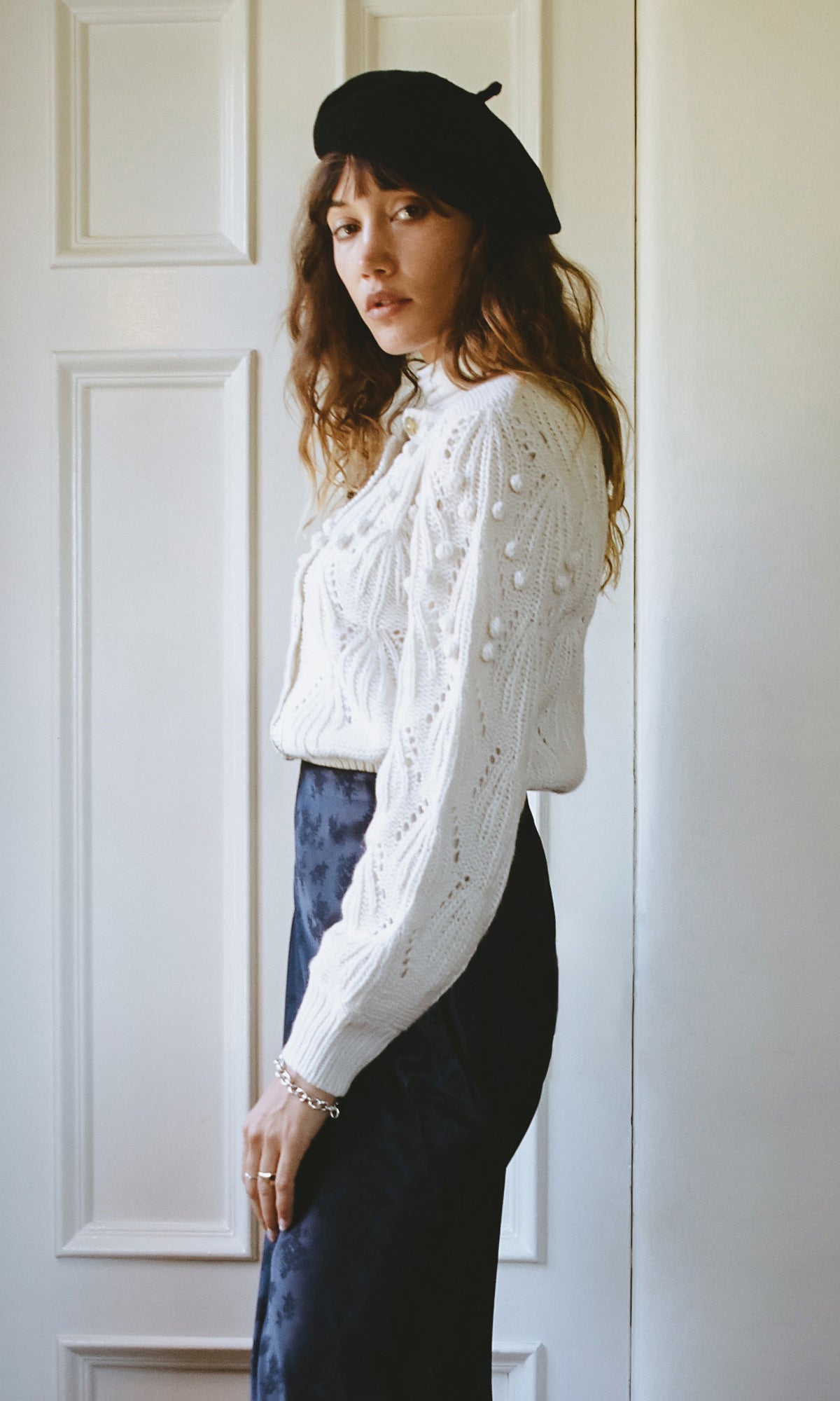 LAURYN POM POM CARDIGAN