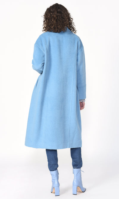 BRYCE OVERSIZED LONG COAT - ARCTIC BLUE (ONLINE ONLY)