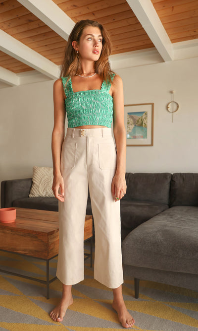 LUANA HIGH RISE CROP STRAIGHT LEG PANT(ONLINE ONLY)