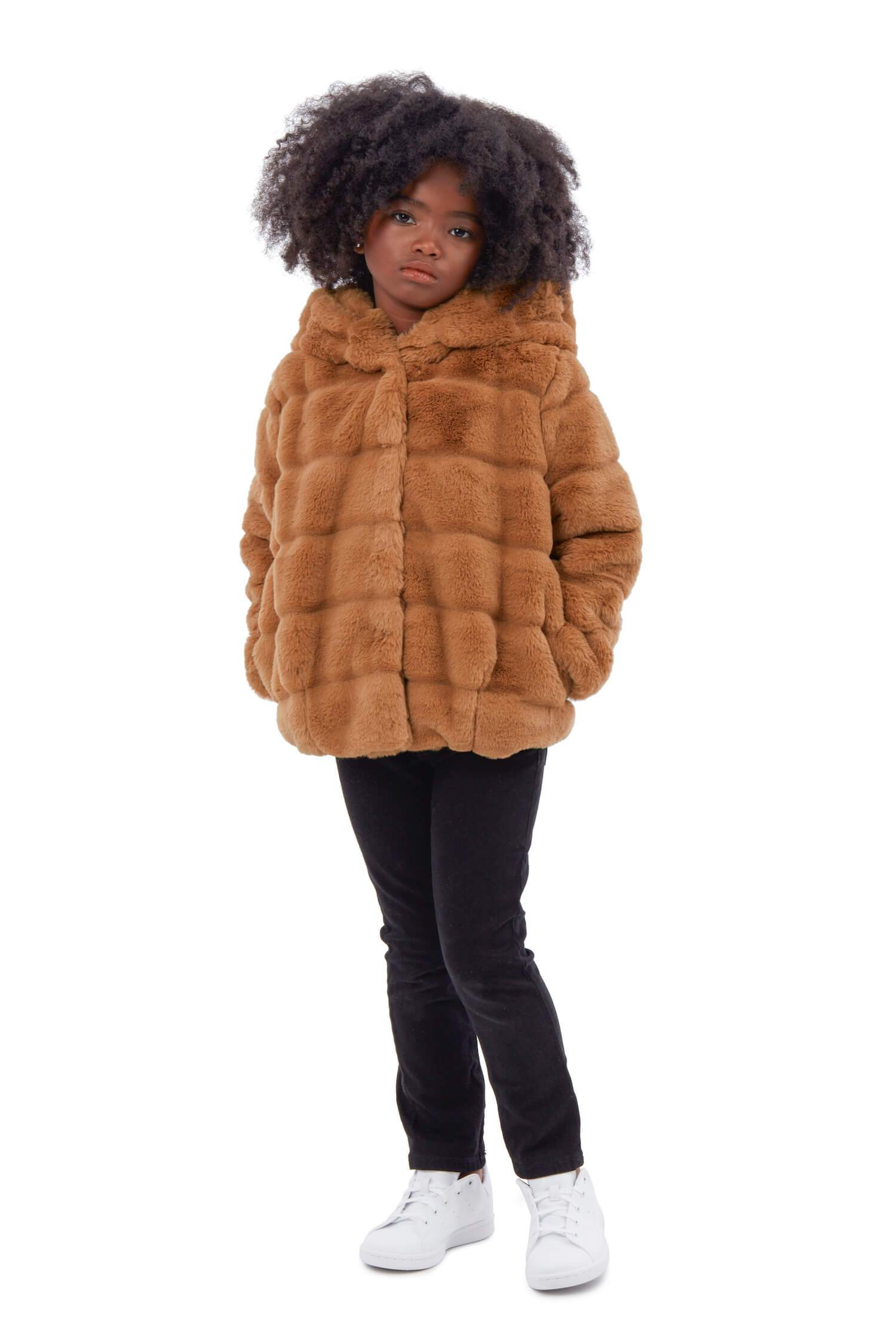GOLDIE COAT KIDS CAMEL White Cherry Boutique
