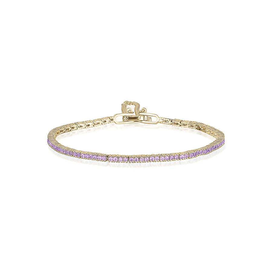 THIN TENNIS BRACELET (VARIOUS COLOURS)