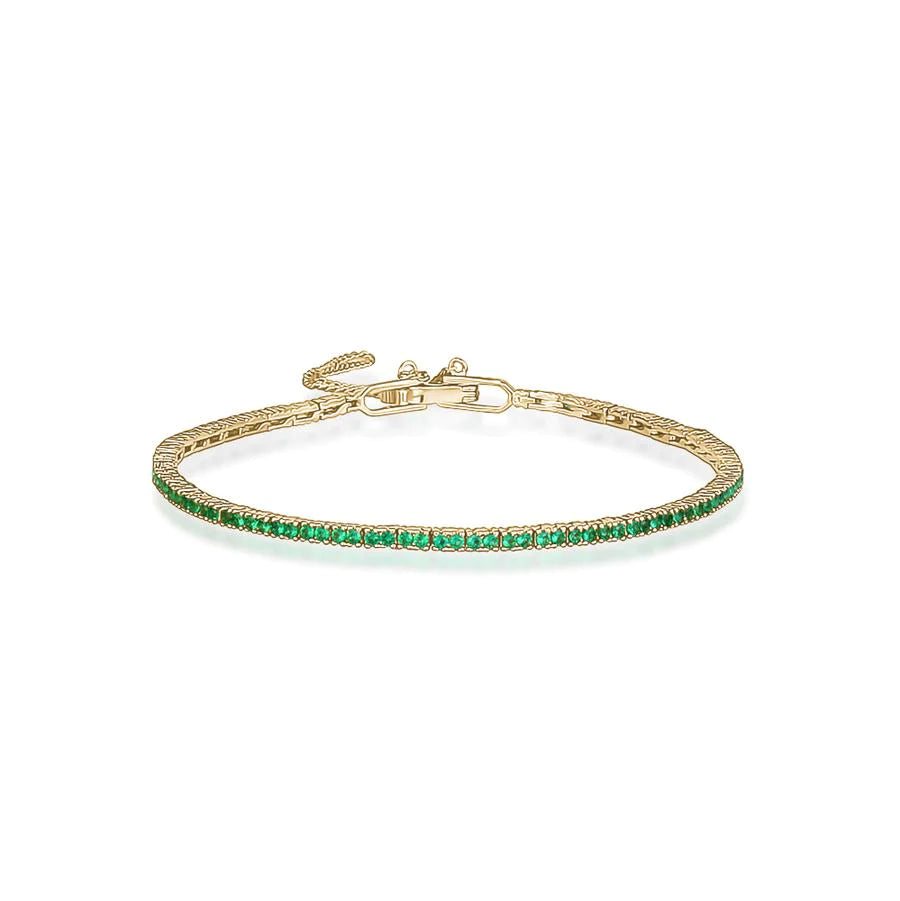 THIN TENNIS BRACELET (VARIOUS COLOURS)