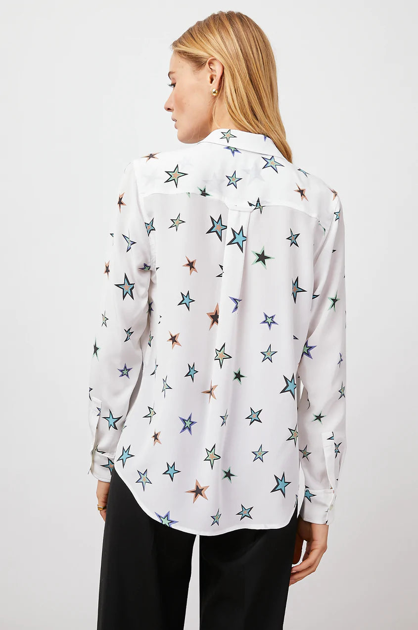 KATE SHIRT - IVORY COSMIC STARS