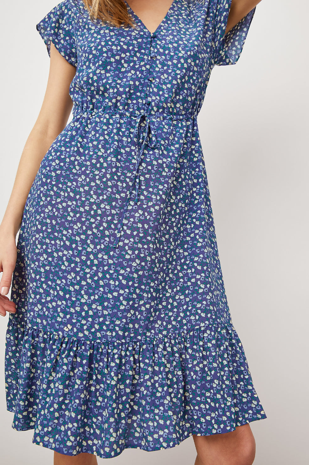 KIKI DRESS - NAVY FLORAL