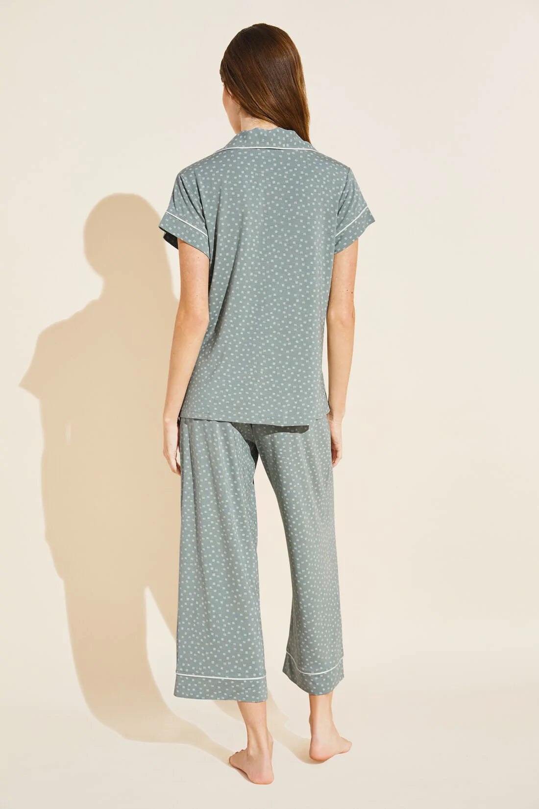 GISELE CROPPED PJ SET - ARTISAN TRACE (ONLINE ONLY)