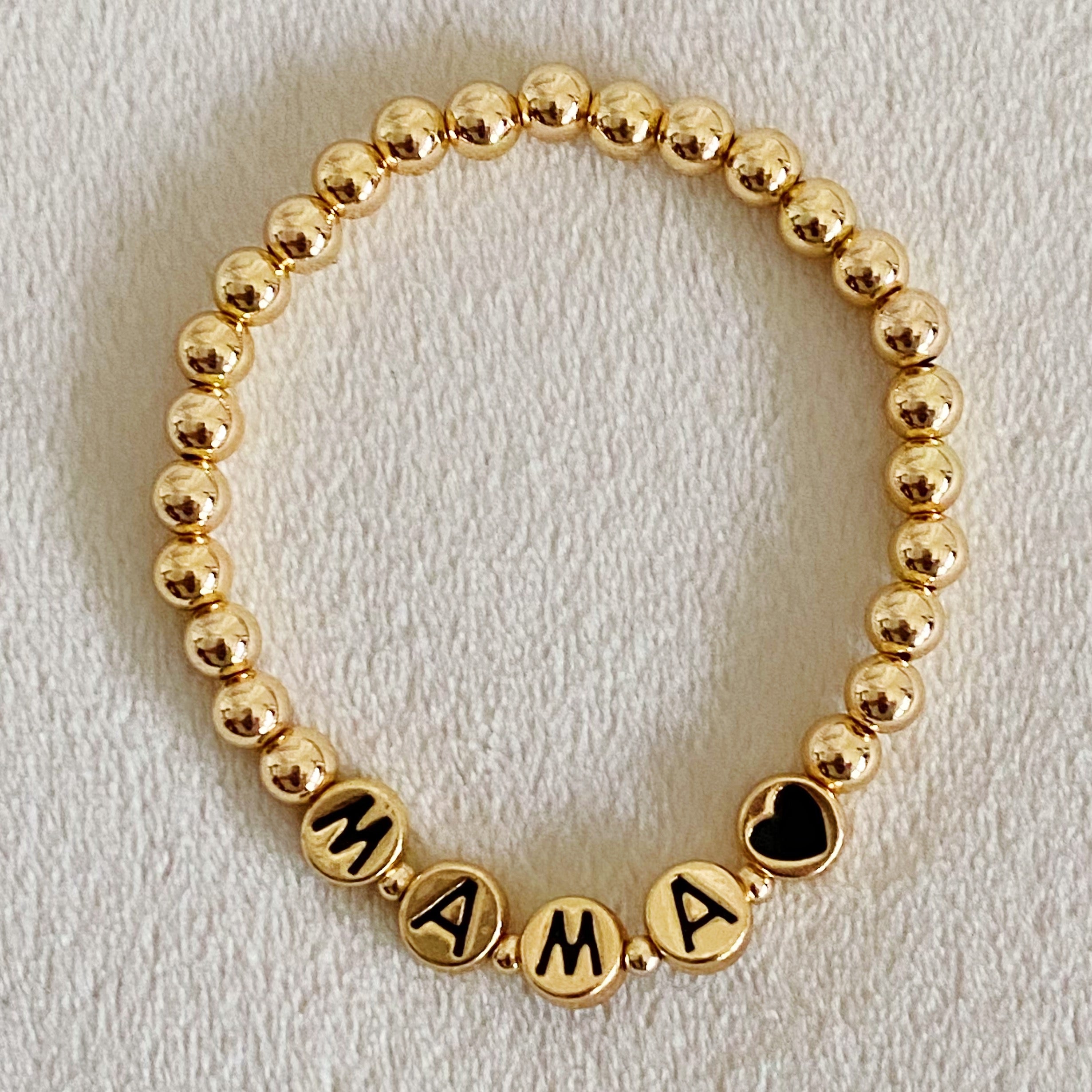 MAMA GOLD BEAD BRACELET