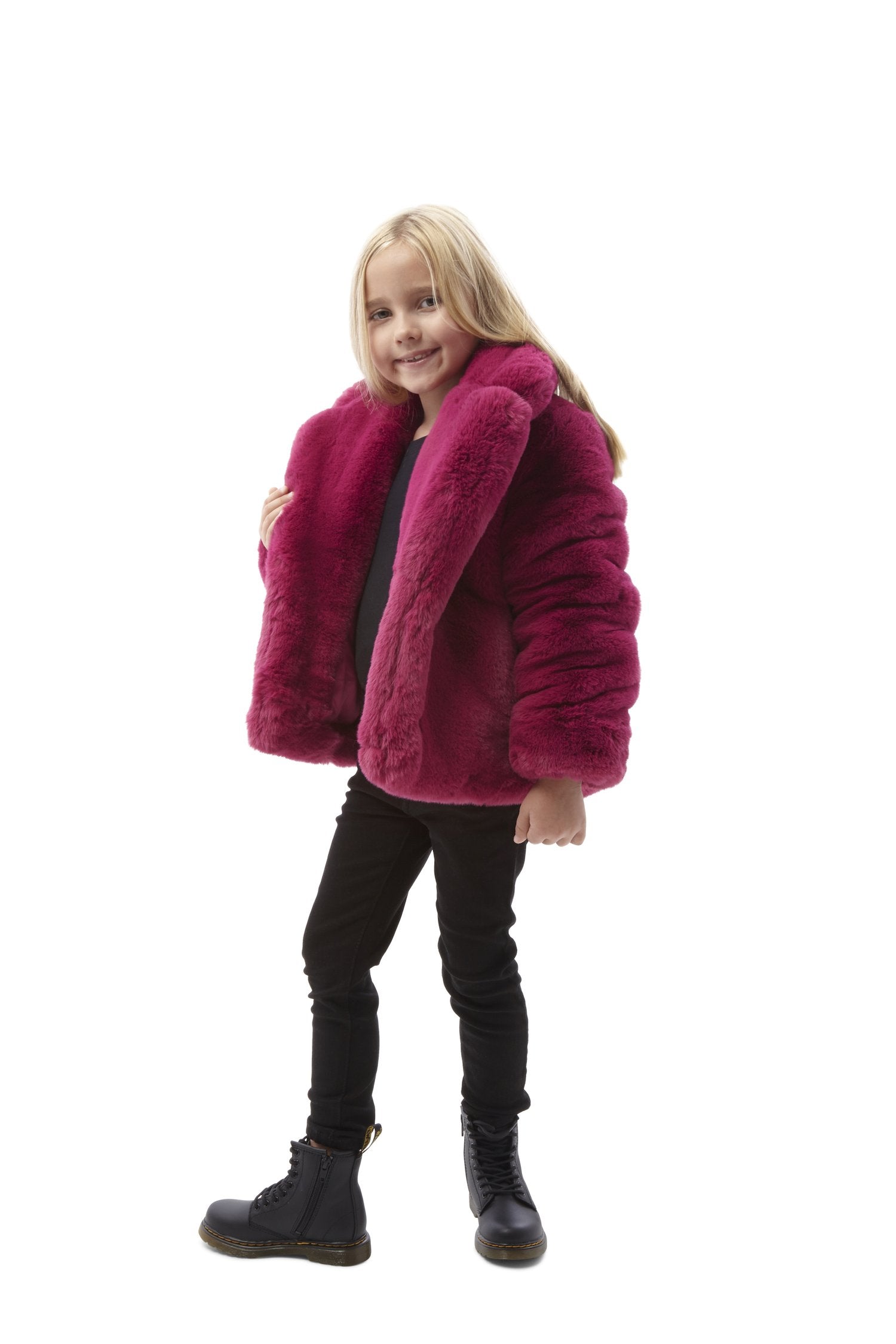 MILLY COAT KIDS - RASPBERRY