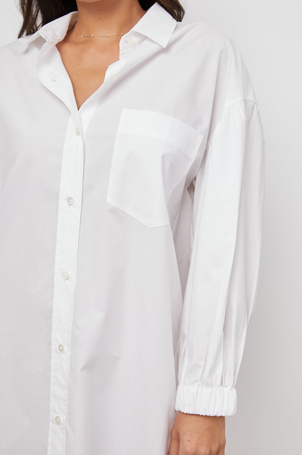 PARSON SHIRT DRESS - WHITE