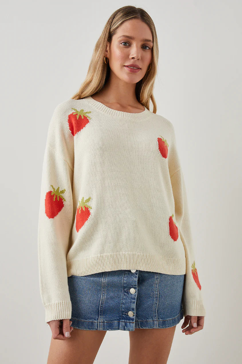 PERCI SWEATER - STRAWBERRIES