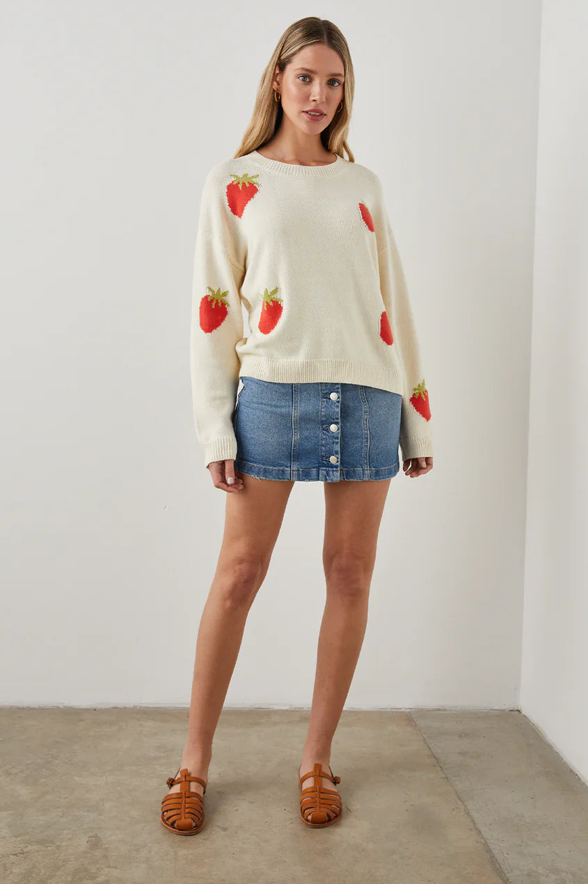 PERCI SWEATER - STRAWBERRIES