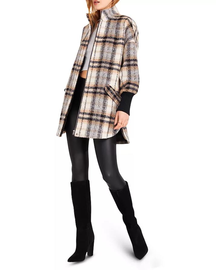 PLAID TIMES COAT