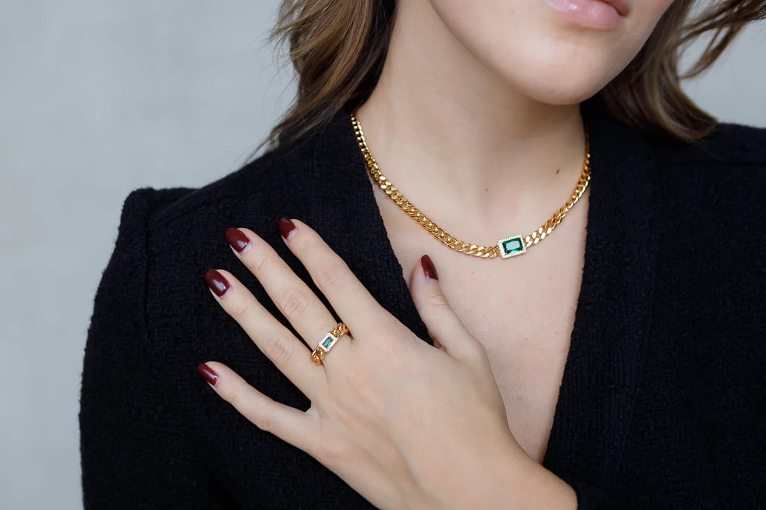 EMERALD CRYSTAL CHOKER