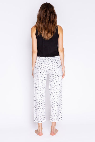 AROUND THE EDGES FLORAL CROP PANT