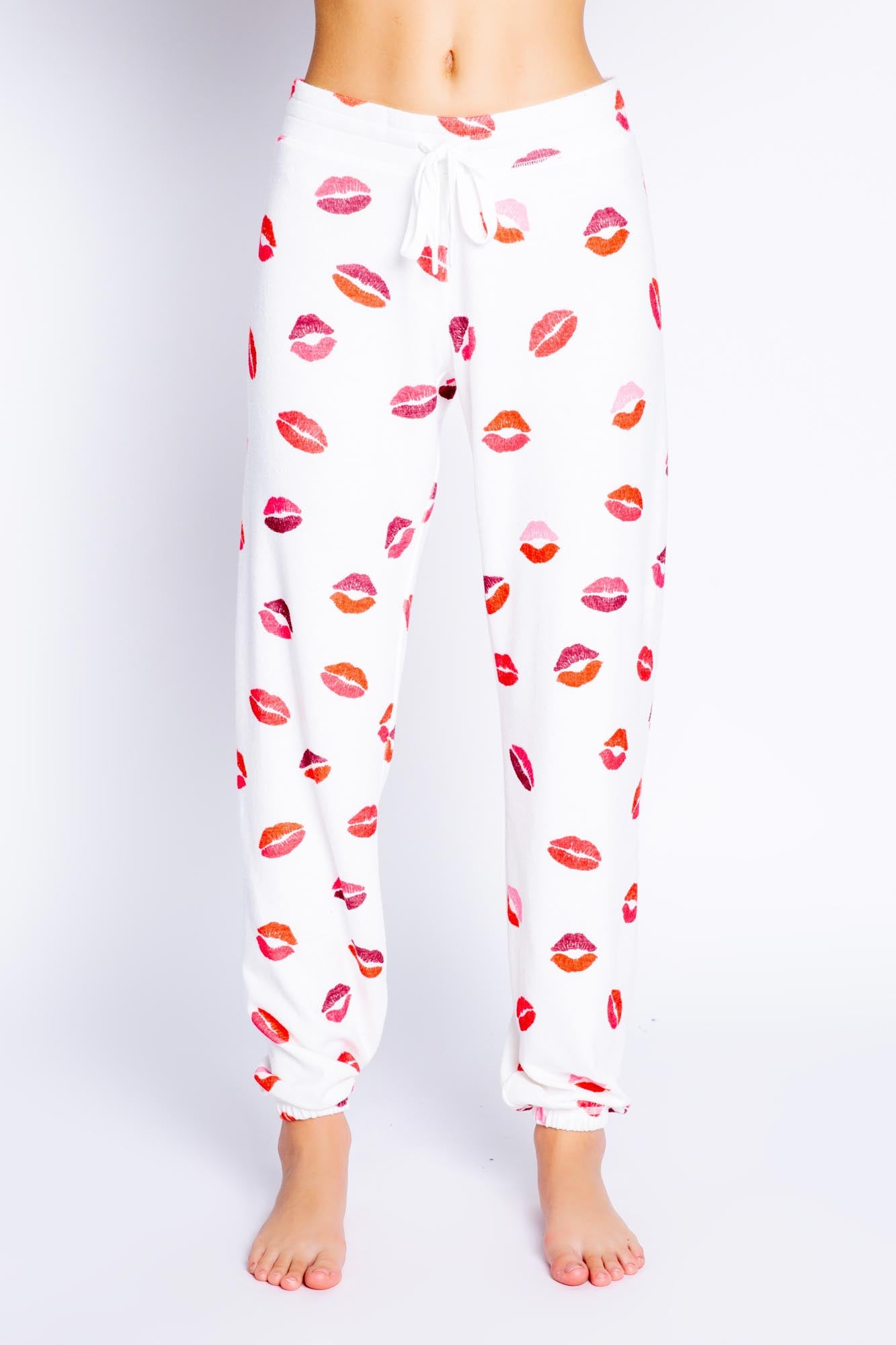 SEALED WITH A KISS IVORY BANDED PANT