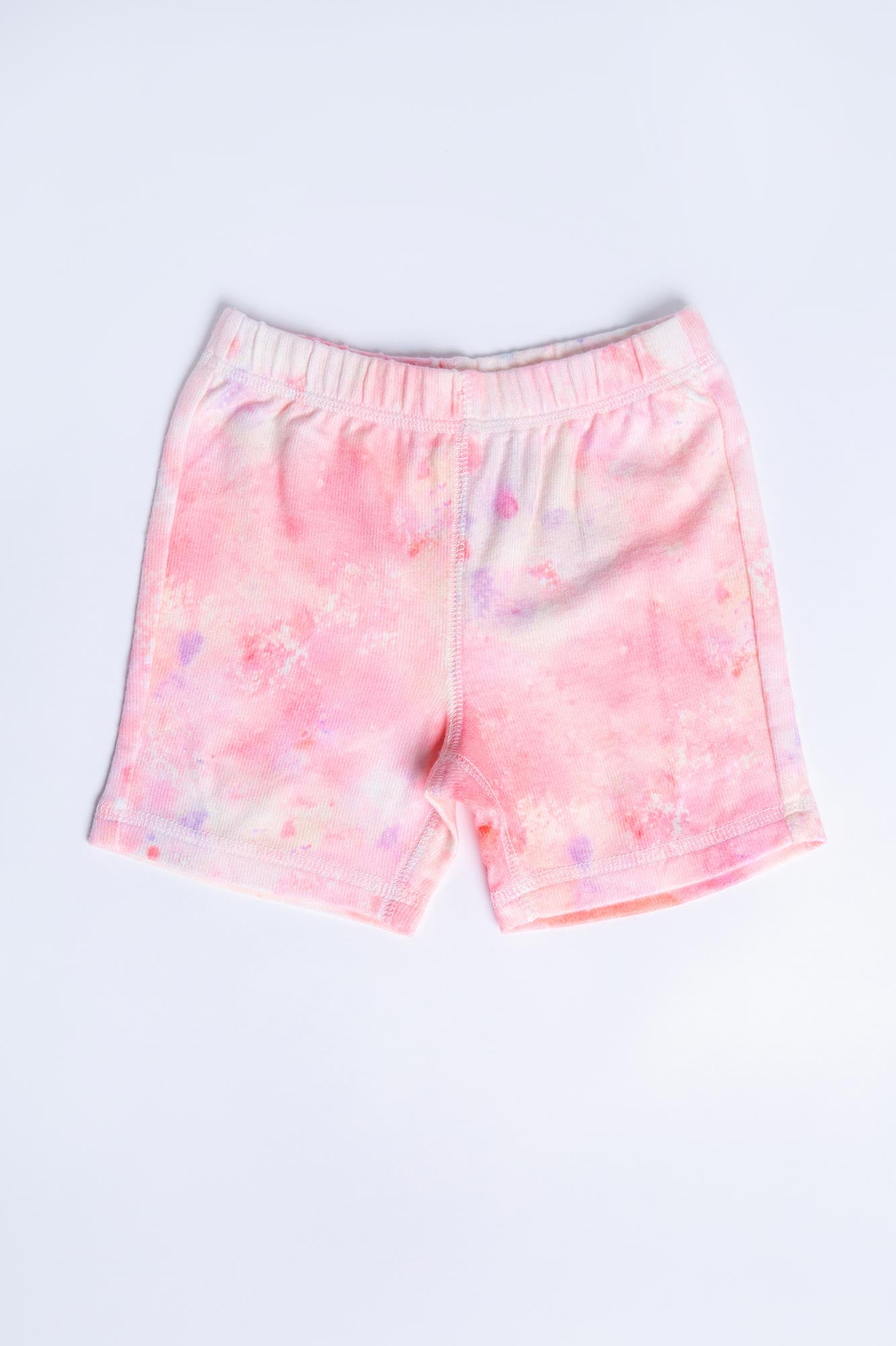 PEACHY TIE DYE KIDS PJ SET - CORAL