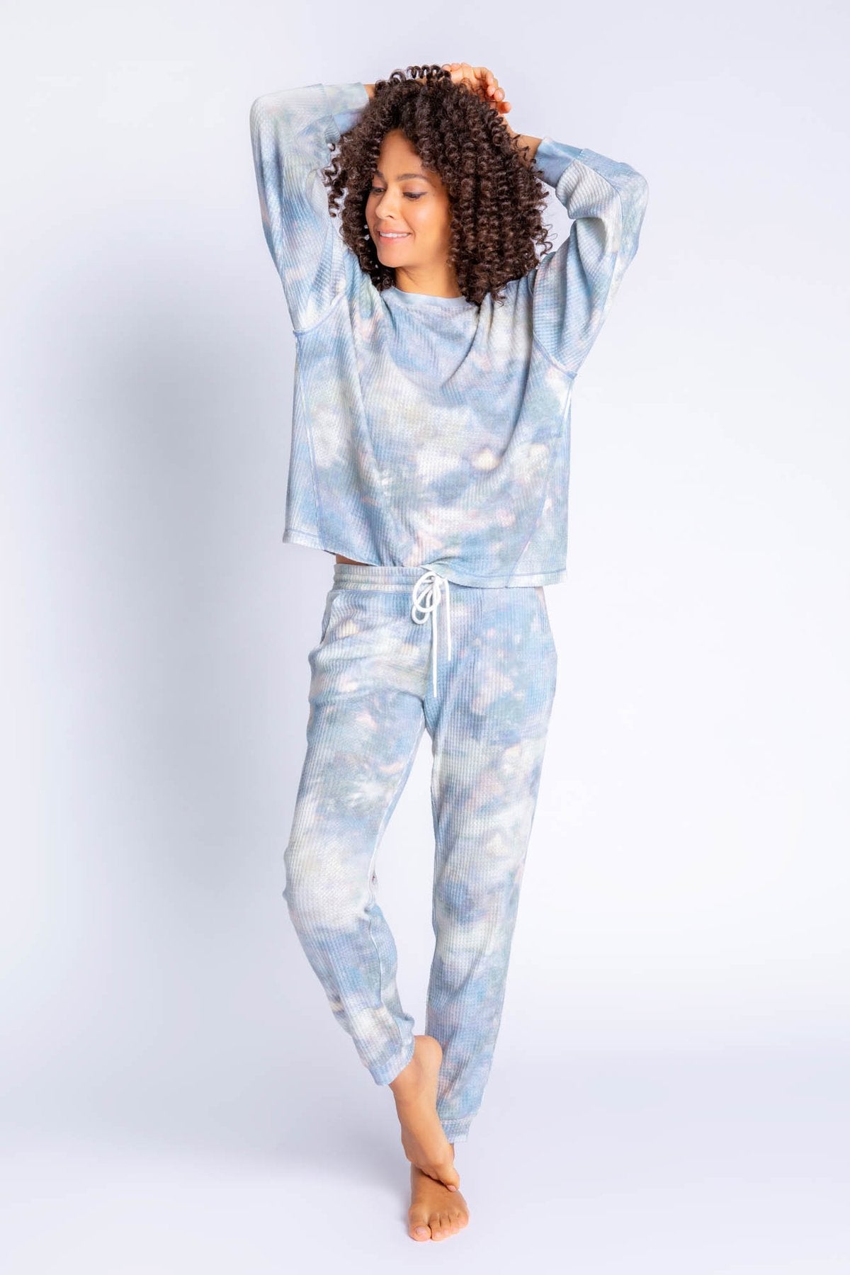 CLOUDY DAYS TIE DYE LOUNGE SET