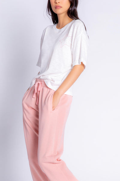 FADE AWAY SOLID PANT - DUSTY ROSE