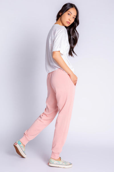 FADE AWAY SOLID PANT - DUSTY ROSE