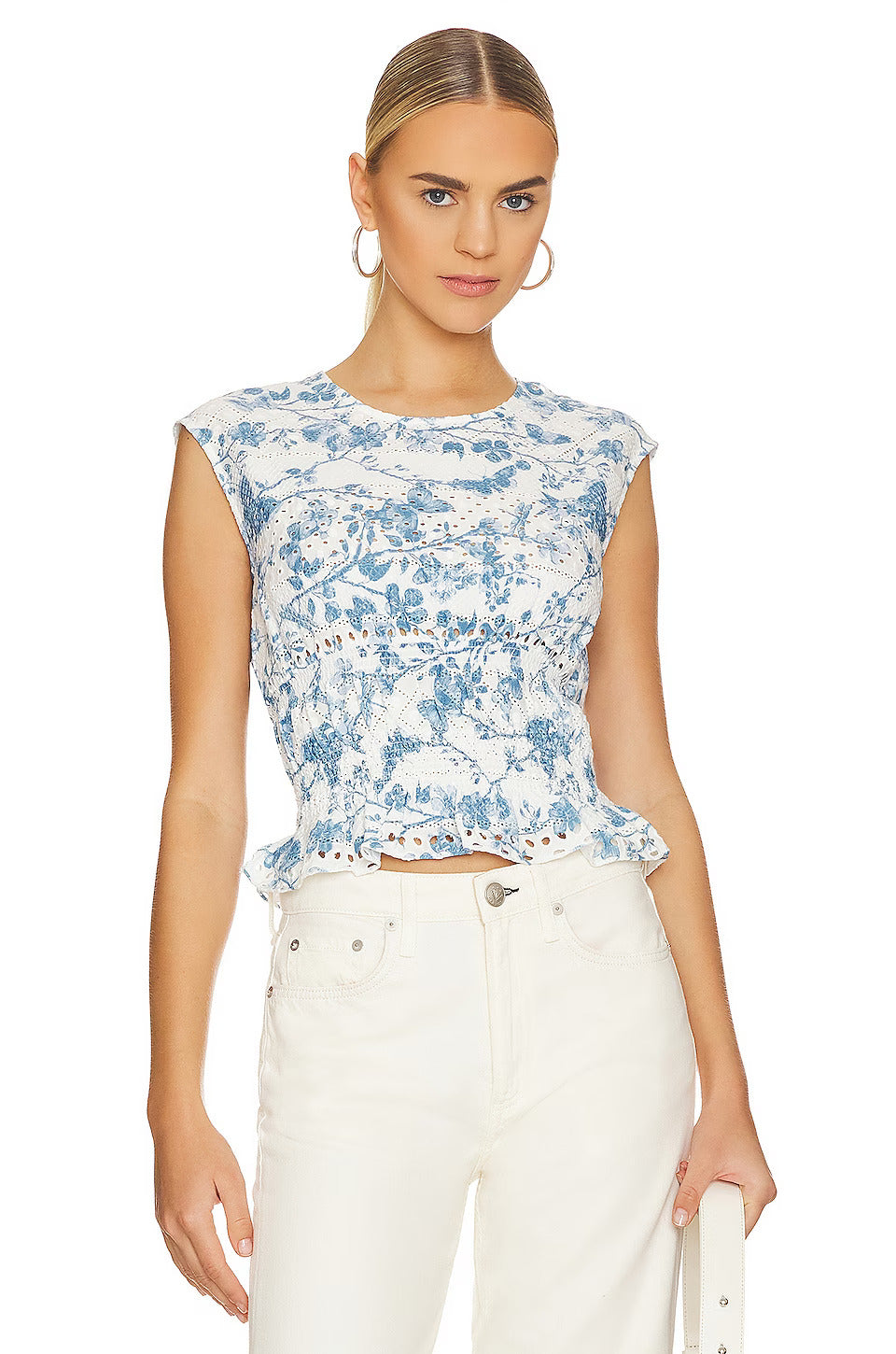 GABRIELA TOP - FADED BLUE