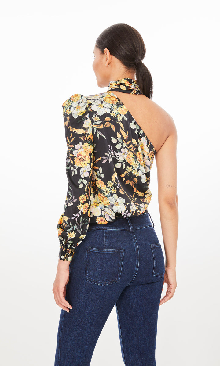 ROSARIO BLOUSE - MARIGOLD BLOOM BLACK