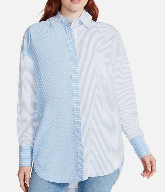 POPPY STRIPE TOP - BLUE