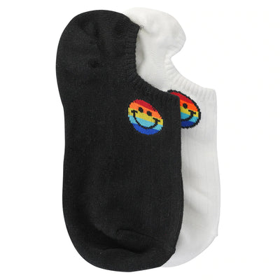 RAINBOW SMILEY SOCKS (2 PAIRS)