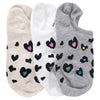 CHEETAH HEARTS CREW SOCKS (VARIOUS COLOURS)