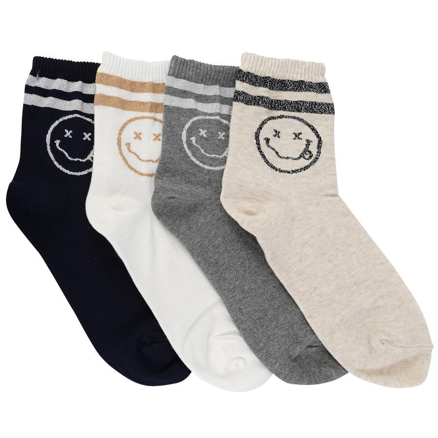 SHINY SMILES SOCKS (VARIOUS COLOURS)