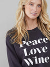PEACE LOVE WINE SWEATER