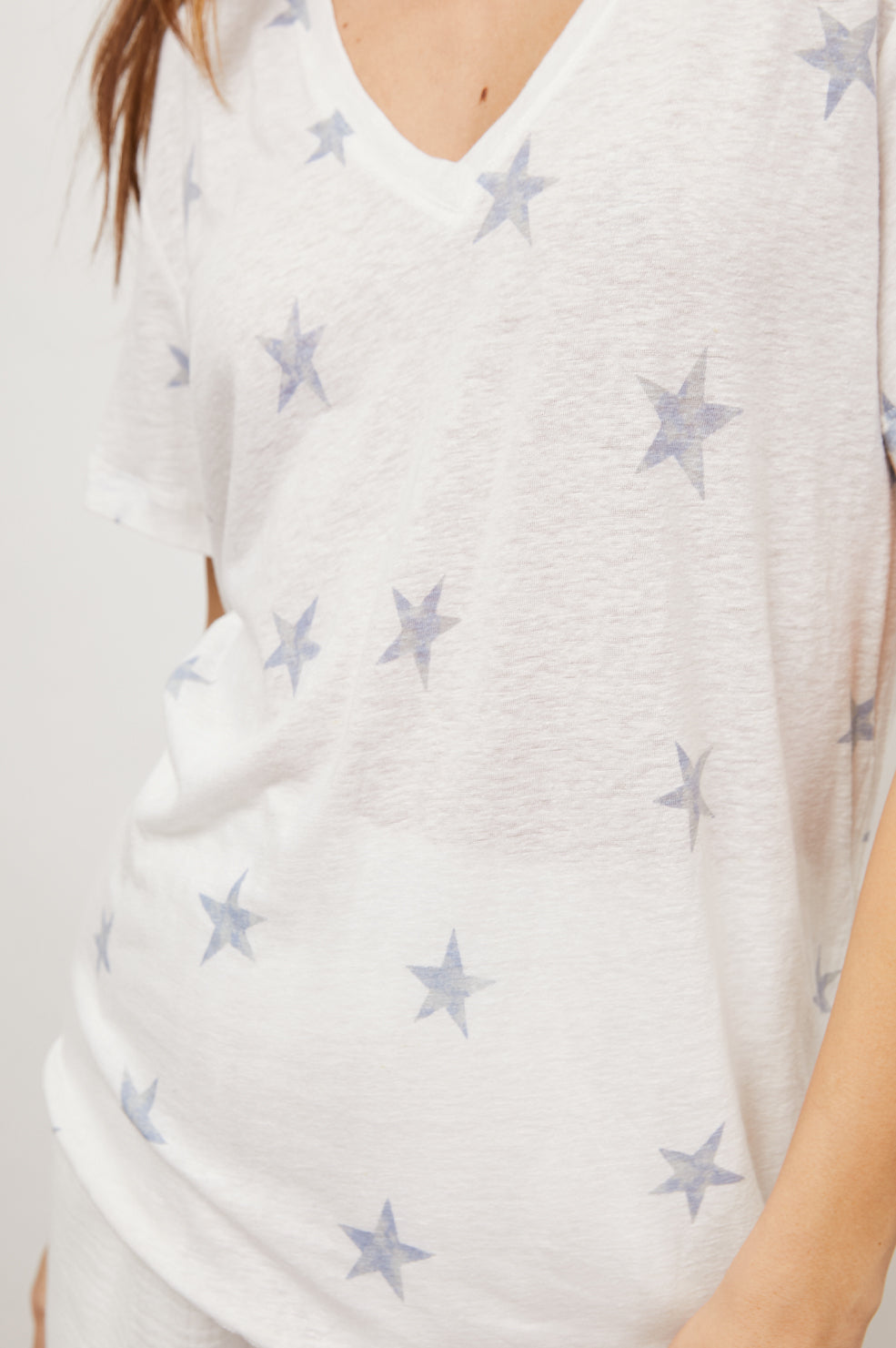 THE CARA V NECK - CELESTIAL STARS