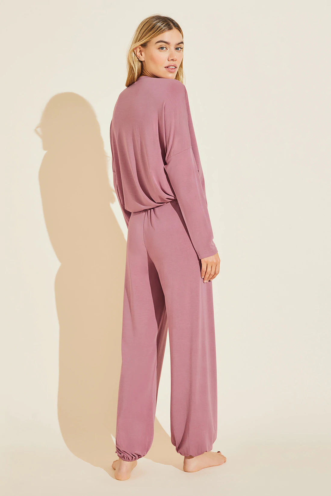 GISELE SLOUCHY PJ SET - ACAI/IVORY