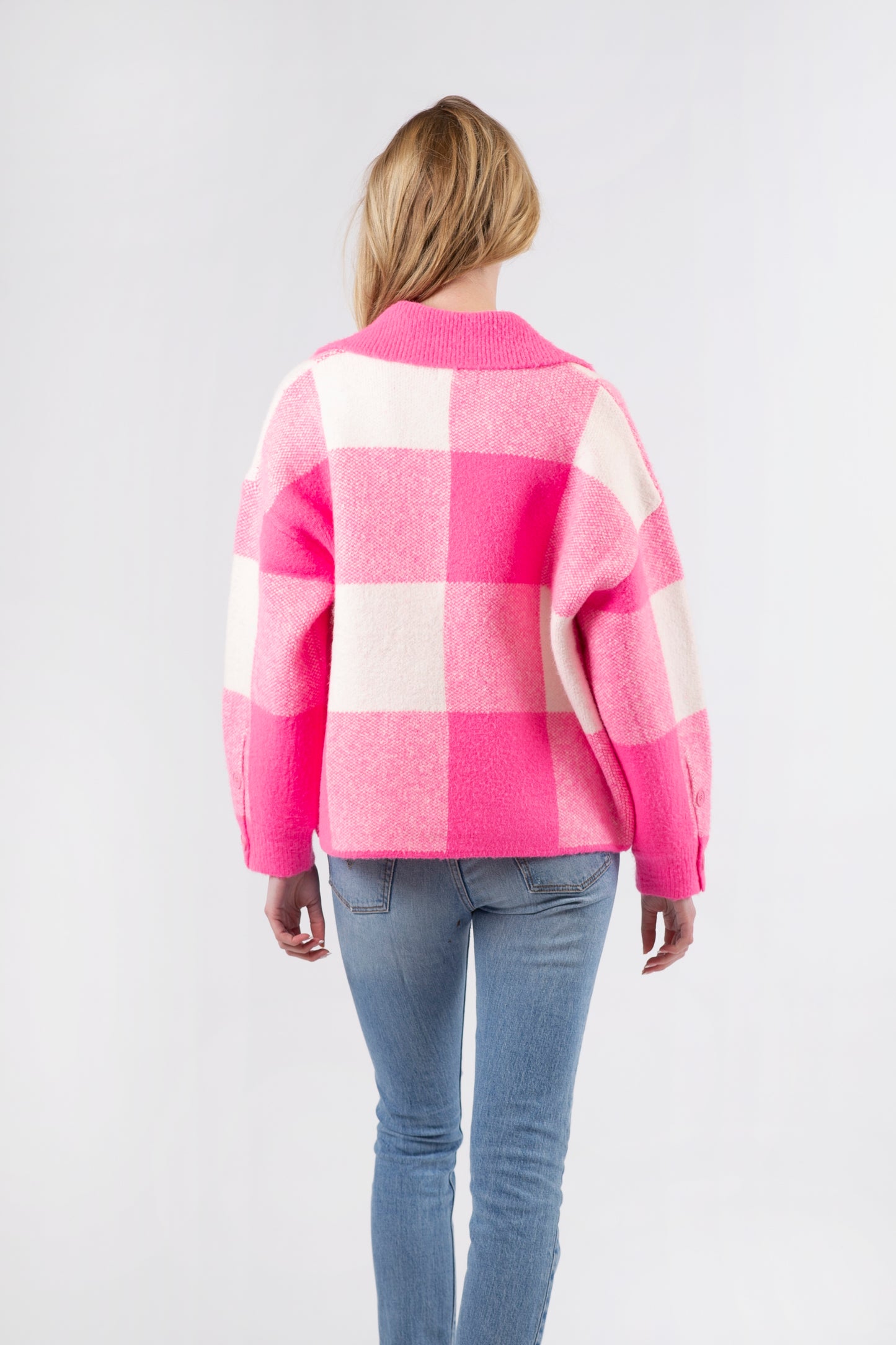 WAVERLY JACKET - HOT PINK PLAID - ONLINE ONLY