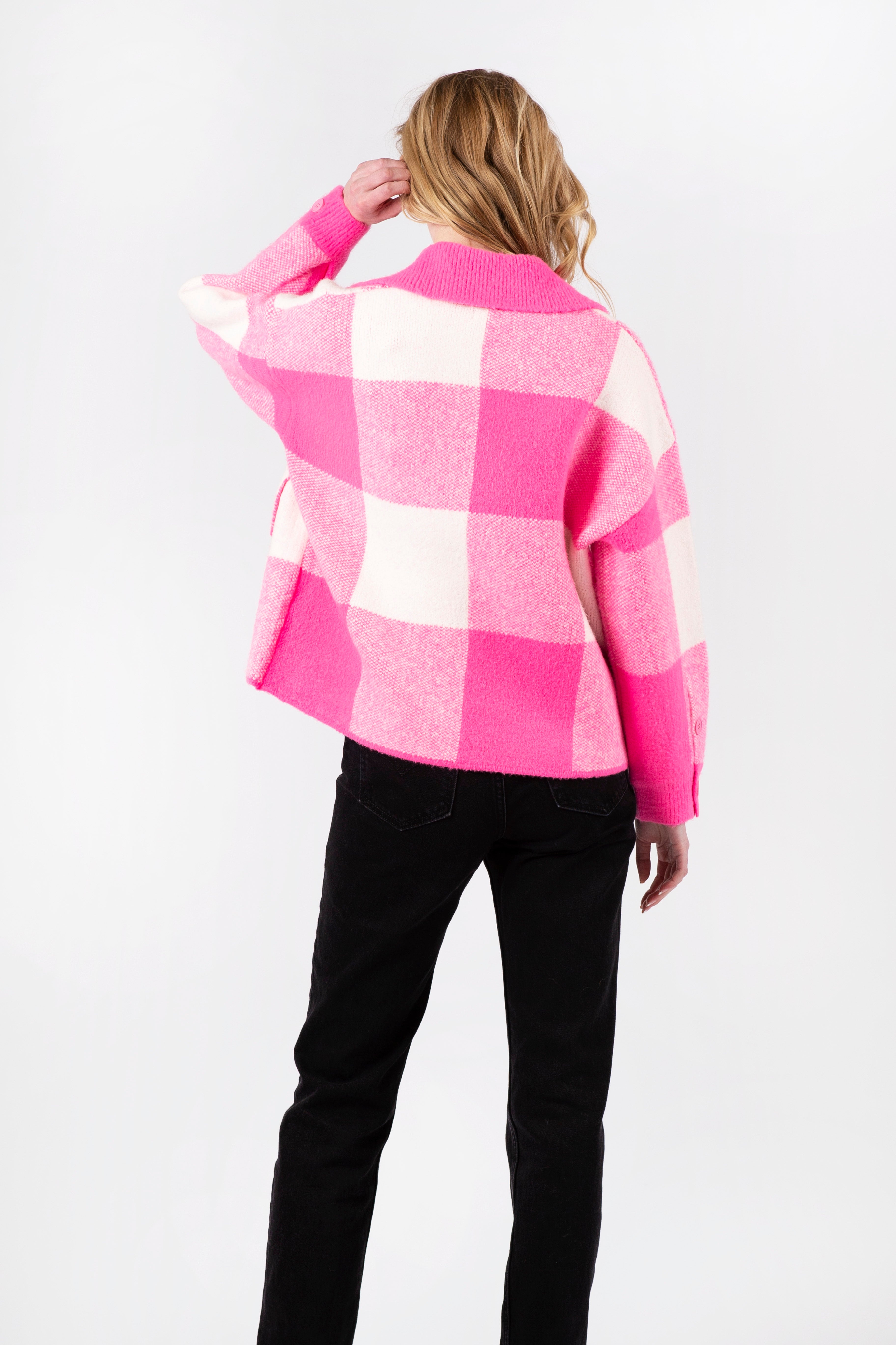 WAVERLY JACKET - HOT PINK PLAID - ONLINE ONLY