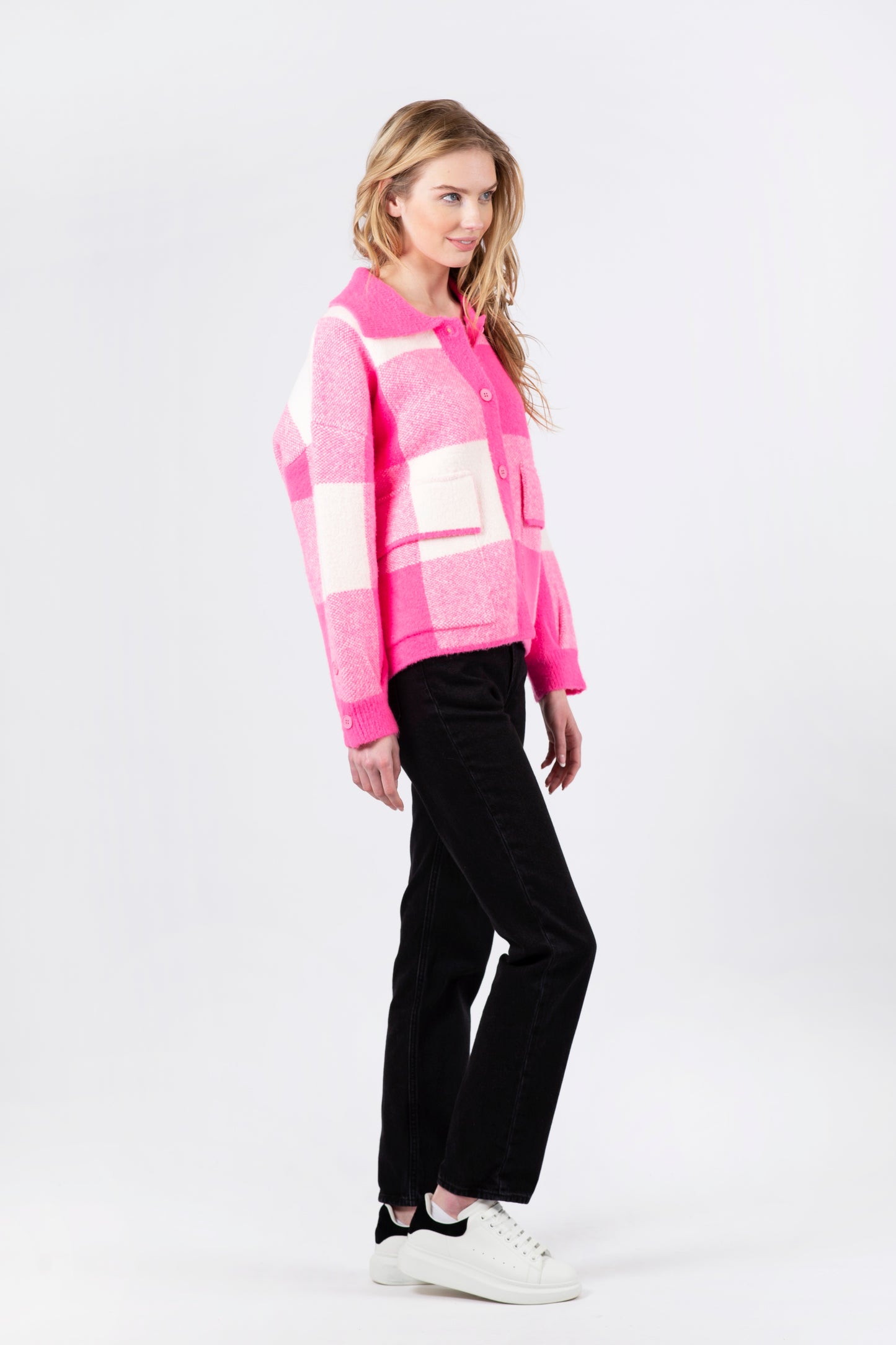 WAVERLY JACKET - HOT PINK PLAID - ONLINE ONLY