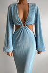 FREJA MIDI DRESS - SKY BLUE